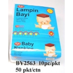 BY2563 KIJO Baby Napkins (Cotton) 10pc